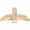 Ekena Millwork Bellingham Rough Sawn Timber Gable Bracket, Douglas Fir, 36"W x 23"H x 4"D x 6"F, 15/12 Pitch GBW036X23X0406BEL00RDF - alternate 2